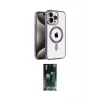 ieg™ iPhone 14 Pro Kılıf Eksen Form Koleksiyonu - Siyah 360 Mat Full Body Arka Koruyucu