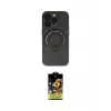 ieg™ iPhone 14 Pro Kılıf Eksen Klasik Prime - Siyah Buffer Cam Ekran Koruyucu
