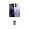 ieg™ iPhone 14 Pro Kılıf Eksen Minimal Özel Seri - Siyah Joko Magic 5D Hayalet Cam