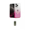 ieg™ iPhone 14 Pro Kılıf Eksen Minimal Özel Seri - Siyah Joko Magic 5D Hayalet Cam