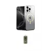 ieg™ iPhone 14 Pro Kılıf Eksen Minimal Özel Seri - Siyah Joko Magic 5D Hayalet Cam