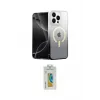 ieg™ iPhone 14 Pro Kılıf Eksen Minimal Özel Seri - Siyah Polymer Nano Ekran Koruyucu