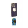 ieg™ iPhone 14 Pro Kılıf İz Form Serisi - Siyah 18D Cam Ekran Koruyucu