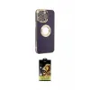ieg™ iPhone 14 Pro Kılıf İz Form Serisi - Siyah Buffer Cam Ekran Koruyucu