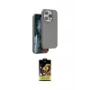 ieg™ iPhone 14 Pro Kılıf Kıvılcım Çizgi Serisi - Siyah Buffer Cam Ekran Koruyucu