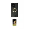 ieg™ iPhone 14 Pro Kılıf Kıvılcım Form Özel Seri - Siyah Buffer Cam Ekran Koruyucu