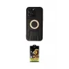 ieg™ iPhone 14 Pro Kılıf Kıvılcım Form Özel Seri - Siyah Buffer Cam Ekran Koruyucu