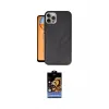 ieg™ iPhone 14 Pro Kılıf Kıvılcım Işık Serisi - Siyah Buffer Hayalet Cam Ekran Koruyucu