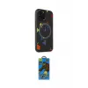 ieg™ iPhone 14 Pro Kılıf Kozmos Doku - Siyah 18D Cam Ekran Koruyucu