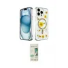 ieg™ iPhone 14 Pro Kılıf Kozmos Doku - Siyah 20D Premium Cam Ekran Koruyucu
