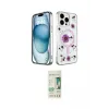 ieg™ iPhone 14 Pro Kılıf Kozmos Doku - Siyah 20D Premium Cam Ekran Koruyucu