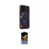 ieg™ iPhone 14 Pro Kılıf Kozmos Doku - Siyah Buffer Hayalet Cam Ekran Koruyucu