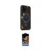ieg™ iPhone 14 Pro Kılıf Kozmos Doku - Siyah Buffer Hayalet Cam Ekran Koruyucu