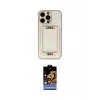 ieg™ iPhone 14 Pro Kılıf Kozmos Minimal Prime - Siyah Buffer Hayalet Cam Ekran Koruyucu