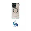 ieg™ iPhone 14 Pro Kılıf Kutup Modern - Siyah 3D Antistatik Cam Ekran Koruyucu
