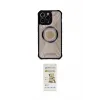 ieg™ iPhone 14 Pro Kılıf Kutup Modern - Siyah Mat Seramik Nano Ekran Koruyucu