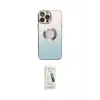 ieg™ iPhone 14 Pro Kılıf Kutup Yansıma Özel Seri - Şeffaf Pasifik Cam Ekran Koruyucu