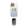 ieg™ iPhone 14 Pro Kılıf Kutup Yansıma Özel Seri - Siyah Buffer Hayalet Cam Ekran Koruyucu
