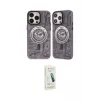 ieg™ iPhone 14 Pro Kılıf Nova Doku Koleksiyonu - Şeffaf Pasifik Cam Ekran Koruyucu