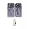 ieg™ iPhone 14 Pro Kılıf Nova Doku Koleksiyonu - Şeffaf Pasifik Cam Ekran Koruyucu