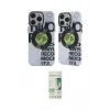 ieg™ iPhone 14 Pro Kılıf Nova Doku Koleksiyonu - Siyah 20D Premium Cam Ekran Koruyucu