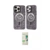 ieg™ iPhone 14 Pro Kılıf Nova Doku Koleksiyonu - Siyah 20D Premium Cam Ekran Koruyucu