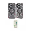 ieg™ iPhone 14 Pro Kılıf Nova Doku Koleksiyonu - Siyah 20D Premium Cam Ekran Koruyucu