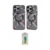 ieg™ iPhone 14 Pro Kılıf Nova Doku Koleksiyonu - Siyah Polymer Nano Ekran Koruyucu