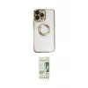 ieg™ iPhone 14 Pro Kılıf Pusula Form - Siyah 20D Premium Cam Ekran Koruyucu