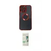 ieg™ iPhone 14 Pro Kılıf Pusula Form - Siyah 20D Premium Cam Ekran Koruyucu