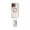 ieg™ iPhone 14 Pro Kılıf Pusula Form - Siyah 20D Premium Cam Ekran Koruyucu