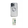 ieg™ iPhone 14 Pro Kılıf Pusula Form - Siyah 20D Premium Cam Ekran Koruyucu