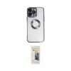 ieg™ iPhone 14 Pro Kılıf Pusula Form - Siyah 6D Mat Seramik Hayalet Nano Ekran Koruyucu