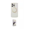 ieg™ iPhone 14 Pro Kılıf Pusula Form - Siyah Bilvis 3D Mat Cam Ekran Koruyucu