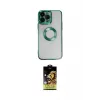 ieg™ iPhone 14 Pro Kılıf Pusula Form - Siyah Buffer Cam Ekran Koruyucu