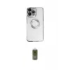 ieg™ iPhone 14 Pro Kılıf Pusula Form - Siyah Joko Magic 5D Hayalet Cam