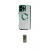 ieg™ iPhone 14 Pro Kılıf Pusula Form - Siyah Joko Magic 5D Hayalet Cam