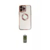 ieg™ iPhone 14 Pro Kılıf Pusula Form - Siyah Joko Magic 5D Hayalet Cam