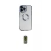 ieg™ iPhone 14 Pro Kılıf Pusula Form - Siyah Joko Magic 5D Hayalet Cam