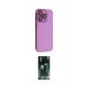 ieg™ iPhone 14 Pro Kılıf Siluet Minimal Özel Seri - Siyah 360 Mat Full Body Arka Koruyucu