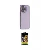 ieg™ iPhone 14 Pro Kılıf Siluet Minimal Özel Seri - Siyah Buffer Cam Ekran Koruyucu