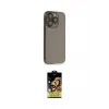 ieg™ iPhone 14 Pro Kılıf Siluet Minimal Özel Seri - Siyah Buffer Cam Ekran Koruyucu