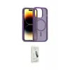 ieg™ iPhone 14 Pro Kılıf Siluet Minimal Prime - Şeffaf Pasifik Cam Ekran Koruyucu