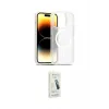 ieg™ iPhone 14 Pro Kılıf Siluet Minimal Prime - Şeffaf Pasifik Cam Ekran Koruyucu