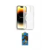 ieg™ iPhone 14 Pro Kılıf Siluet Minimal Prime - Siyah 18D Cam Ekran Koruyucu