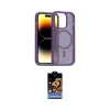 ieg™ iPhone 14 Pro Kılıf Siluet Minimal Prime - Siyah Buffer Hayalet Cam Ekran Koruyucu