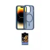 ieg™ iPhone 14 Pro Kılıf Siluet Minimal Prime - Siyah Buffer Hayalet Cam Ekran Koruyucu