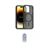 ieg™ iPhone 14 Pro Kılıf Siluet Minimal Prime - Siyah Joko Magic 5D Cam