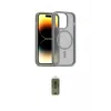 ieg™ iPhone 14 Pro Kılıf Siluet Minimal Prime - Siyah Joko Magic 5D Hayalet Cam
