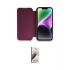 ieg™ iPhone 14 Pro Kılıf Siluet Minimal Serisi - Siyah Bilvis 3D Mat Cam Ekran Koruyucu